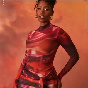 Oh Polly red bodysuit